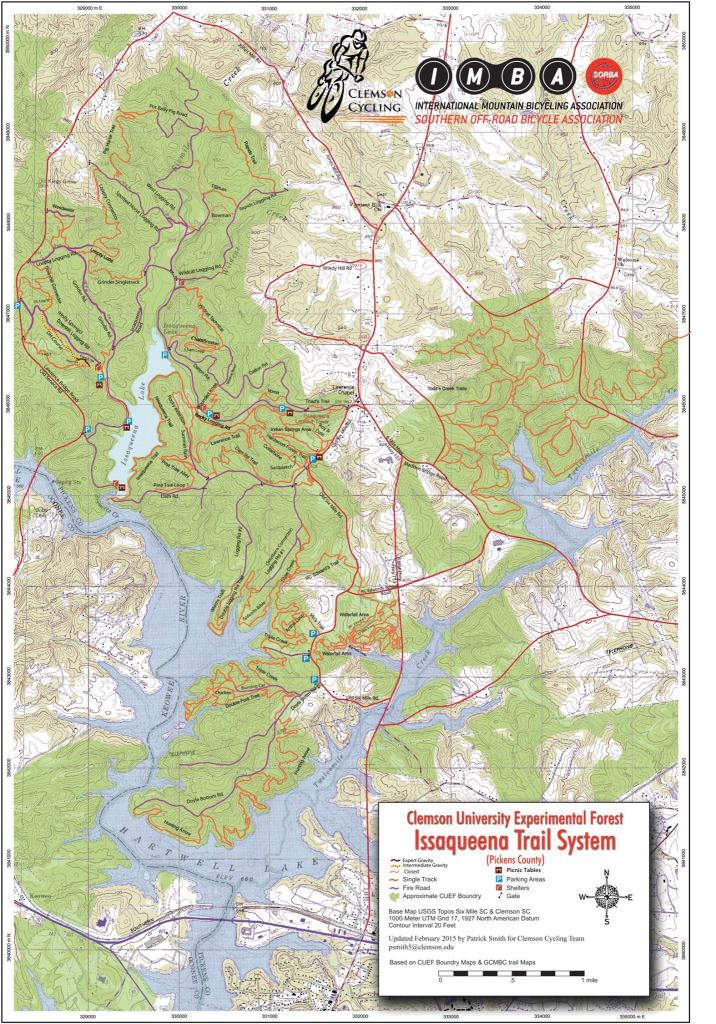 Trail map | Greater Clemson Mountain Bikers Club